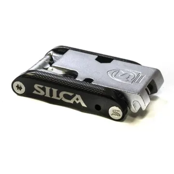 SILCA Italian Army Knife Venti Multitool - 20 Funktionen silber-schwarz
