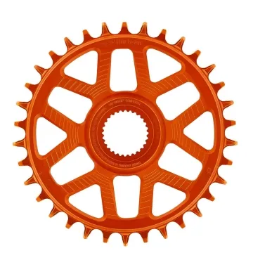 e*thirteen Helix R e-Spec Kettenblatt E-Bike Bosch CX Gen4 Direct-Mount | orange 11- 12-fach Alu Boost 34 Zähne