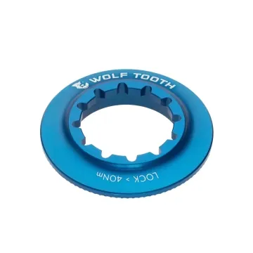Wolf Tooth Centerlock Verschlussring - interne Verschraubung Aluminium blau
