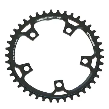 Stronglight Gravel ct2 Single Kettenblatt 5-Arm Sram 110 Lk schwarz 42 Zähne