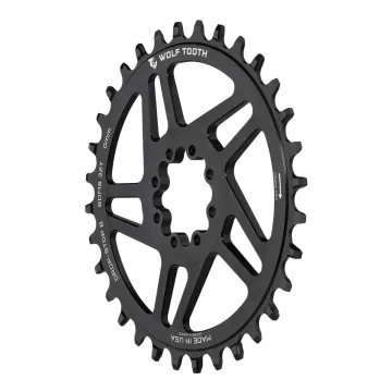 Wolf Tooth Drop-Stop B Kettenblatt 9-12-fach - Sram / Quarq Direct Mount Alu 3mm Offset 30 Zähne