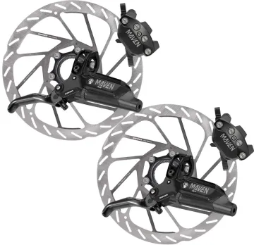 Disc Set Sram MAVEN Silver Stealth Bremsen + HS2 Bremsscheiben Disc Centerlock schwarz