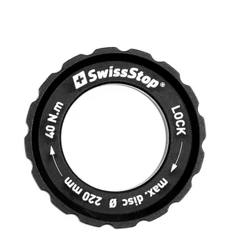 SwissStop Centerlock Verschlussring MTB - external Lockring schwarz