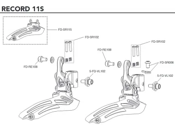 Campagnolo Umwerfer Ersatzteil FD-RE108 | Zugklemmschraubeschraube