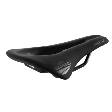 Selle San Marco ShortFit 130 Racing Sattel Narrow S3 schwarz Gestell Xsilite