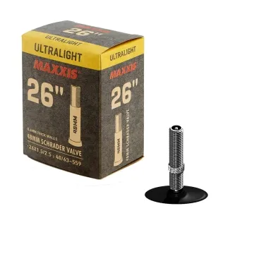 Maxxis Schlauch Ultra Light MTB 26 Zoll 150-2.50 Autot Ventil 48 mm