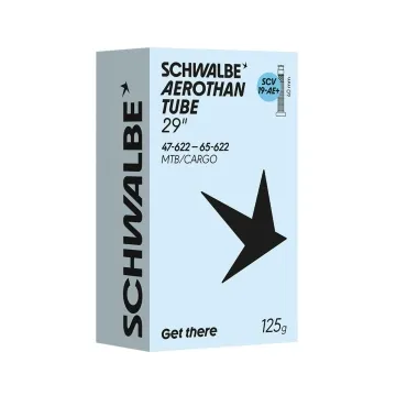 Schwalbe TPU Schlauch Aerothan Plus SCV19-AE+ MTB/Cargo | 29 Zoll x 2.6-3.0 Zoll Clik Valve Ventil 40 mm