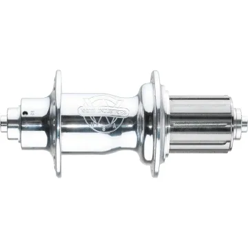 White Industries Hinterradnabe M15 Rim-Brake | SSP 10x130mm 48 Loch Rotor HG silber