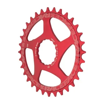 Race Face Kettenblatt 1x Cinch Direct Mount 3mm Offset Narrow Wide red 34 Zähne