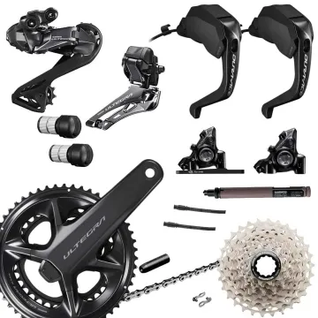 Shimano Ultegra Di2 TT Gruppe R8170/R9180 Disc-Brake 12x2-fach mit Powermeter FC-R8100-P