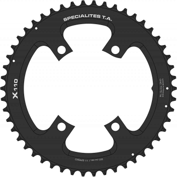TA Specialite X110 11V Kettenblatt Shimano Road 58 Zähne aussen schwarz