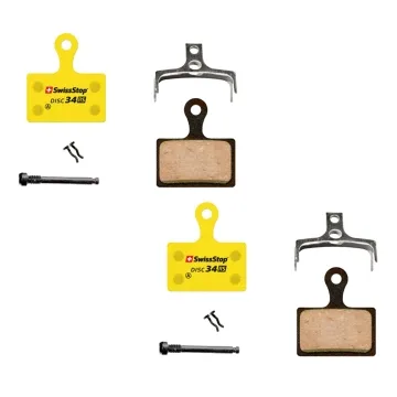 SwissStop Disc 34 RS Bremsbeläge leise | 2-Kolben Shimano Flat Mount | 2 Paar