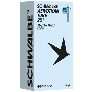 Schwalbe Aerothan SCV15-AE Road TPU Schlauch 28 Zoll | 23-32 x 622 Clik Valve Ventil 60 mm