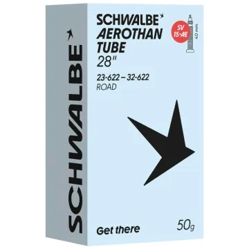 Schwalbe Aerothan SV15-AE Road TPU Schlauch 28 Zoll | 23-32 x 622 Sclaverand Ventil 40 mm