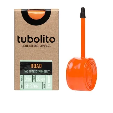 Tubolito Schlauch Tubo Road 700C - 28 Zoll x 18-32 mm Sclaverant Ventil 80 mm orange