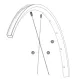 Mavic Ksyrium S UST UB Modell 2021 Ersatzteil | Ersatzspeiche Hinterrad links 297 mm