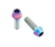 Wolf Tooth Titan Flaschenhalterschrauben Set - M5x15mm Zylinderkopf rainbow oilslick