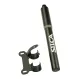 SILCA Gravelero Minipumpe - 5,5 Bar ausziehbar Aluminium schwarz-rot