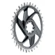 Sram XX DH T-Type Kettenblatt 8-Loch DM Offset 6mm schwarz-silber 36 Zähne