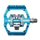 HT Components Plattform Hybrid Pedale D1 Duo marineblau incl Cleats