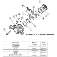 Formula T1 Ersatzteil Bremssattel Schraubenkit 2013-2014 - Restbestand