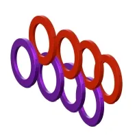 Magura MT Disc Blenden-Ring Kit | 4 Kolben Bremsssattel purple - rot