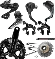 Shimano DURA-ACE Di2 TT Gruppe R9250 Rim-Brake 12x2-fach mit Powermeter FC-R9200-P