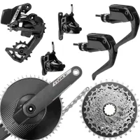 Sram Force AXS TT Gruppe E1 Aero-Powermeter Disc 12x1-fach Mod 26
