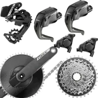 Sram Force AXS E1 Aero TT Gruppe Aero-Powermeter Disc 12x1-fach