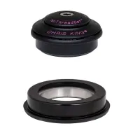 Chris King InSet i2 Steuersatz Tapered 1 1/8 - 1,5 Zoll 3D two-tone black/punch | schwarz Decor violet ZS44/28,6 - ZS56/40
